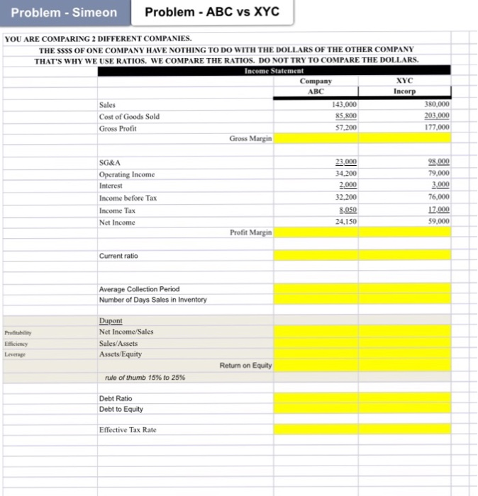 Statement Sdollars 2016 2016 Sales Cost of goods sold Gross profit on