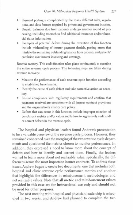 annual revenues. Located in the Milwaukee metropolitan area, MRHS consists of an