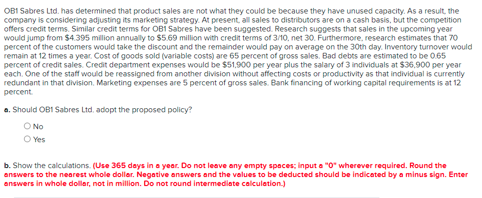 OB1 Sabres Ltd. has determined that product sales are not what