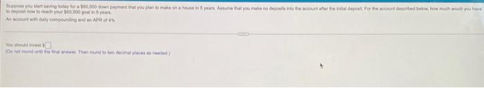 at an APR of 8% for 5 years f interest is compounded