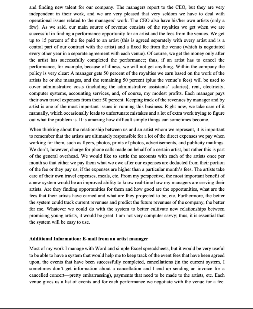 that the client will require time to answer, so ask the questions