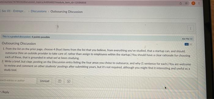 responsibilities you're in charge of. Choose 4 to outsource and delegate the