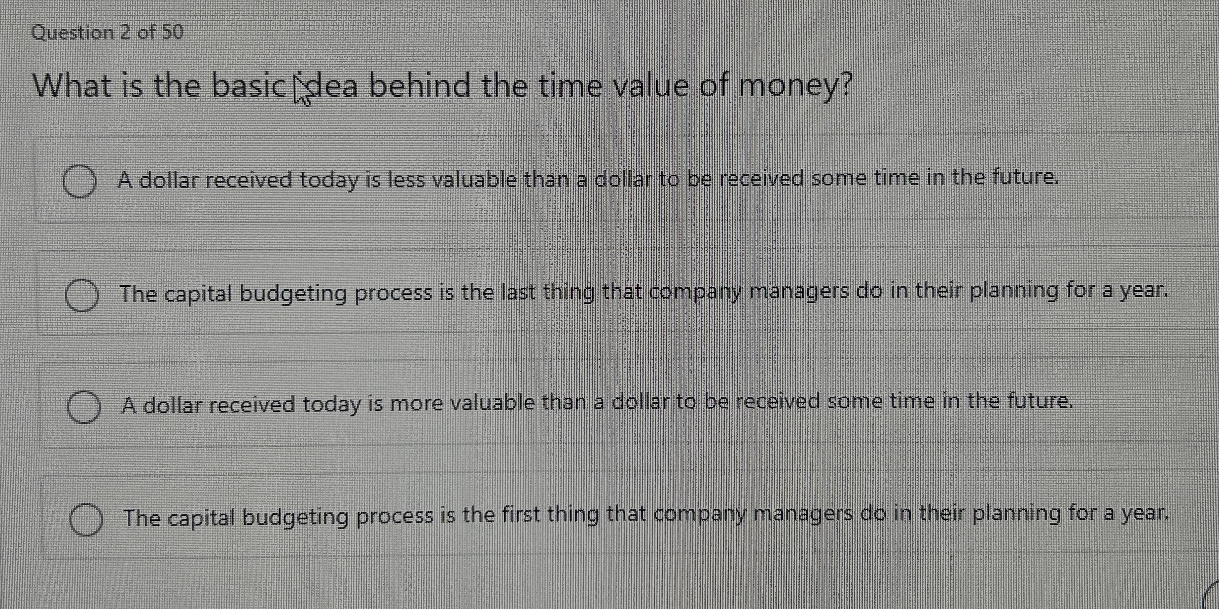  What is the basic Idea behind the time value of money?