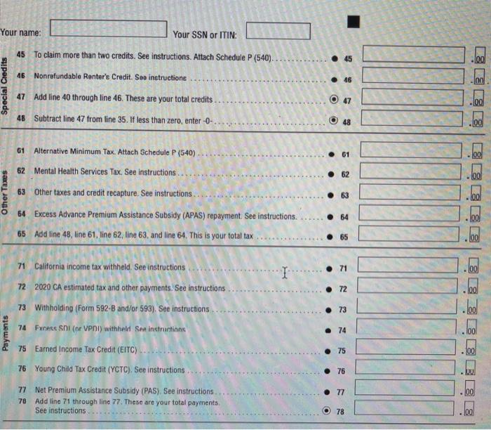 City, OH 45623). For 2020, he had rent revenue of $33,000. He