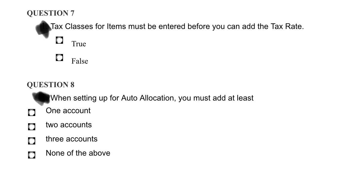 Answer just these two questions. You must be knowledgeable in the using