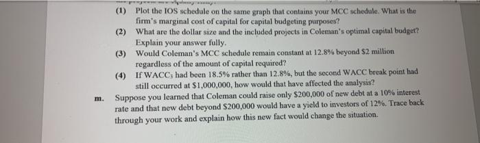 you with the following data, which he believes is relevant to your