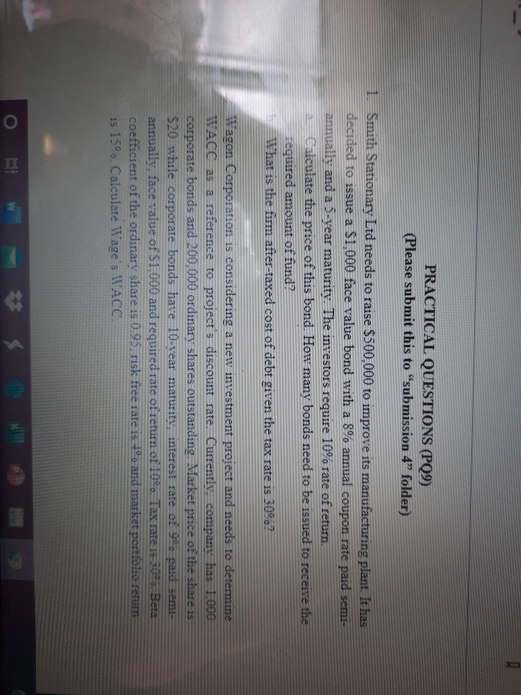  PRACTICAL QUESTIONS (PQ9) (Please submit this to "submission 4" folder) Smith