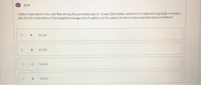 coming year? O A 5.40% B 6 .25% 5.6896 O D 6.0890