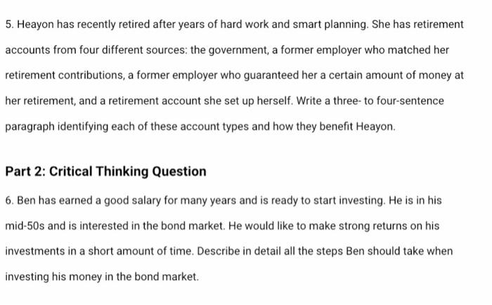 which of these options are interest-bearing accounts and which are investments. Interest-bearing