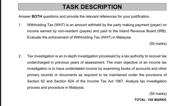 3000 words required give proper examples with elaborations TASK DESCRIPTION Answer BOTH