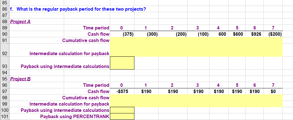 Please use Excel to solve. Please help me solve this using excel