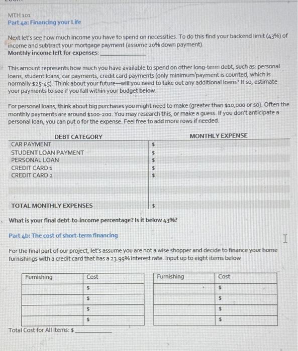 to purchase big ticket items (or share this information with a family