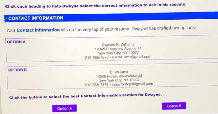 your work experience Which of these are included in a resume? Work