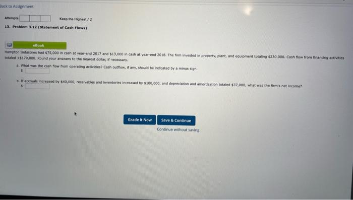  Back to Assignment Keep the highest/2 13. Problem 3.12 (statement of