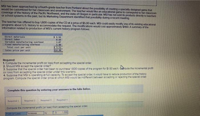 req 1 + 2 are right 3 is wrong MSI has