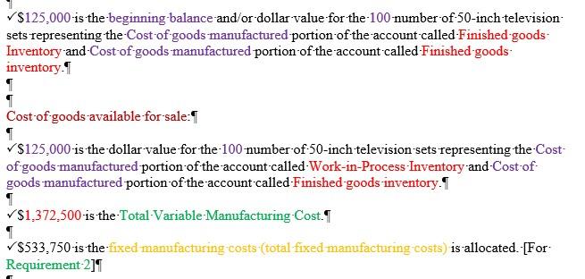 price, efficiency, or spending variances. Any production-volume variance is written off to
