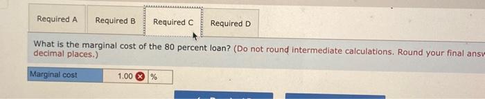 faces the decision of whether to use 70 percent or 80 percent