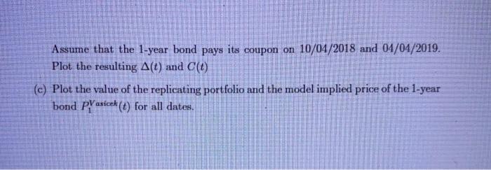 prices the current 5-year Treasury STRIP correctly, That is the model predicted
