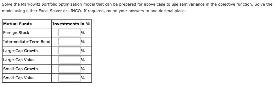 is based on minimizing the variance of the portfolio subject to a
