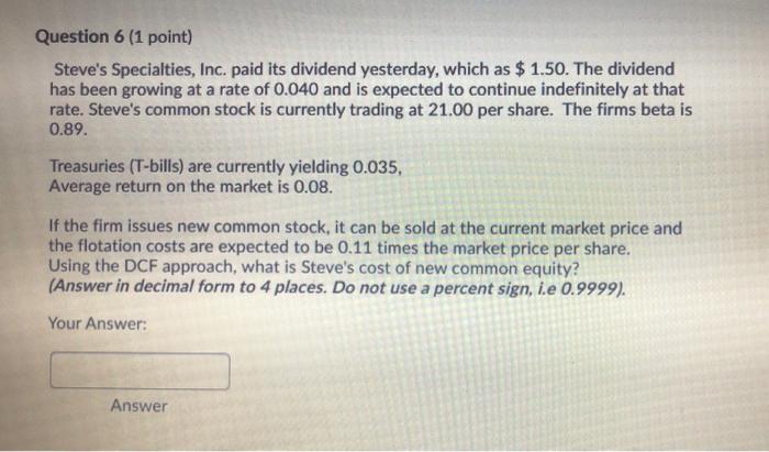 Inc has preferred stock with a stated dividend of $1.59, which currently