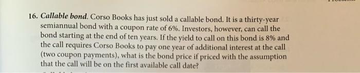 MyFinance Bond prices: For Problems I through 4, use the information in