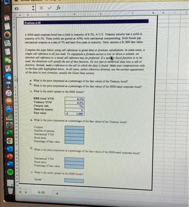  K5 4 * fx H A c 22 1 Problem 6-30