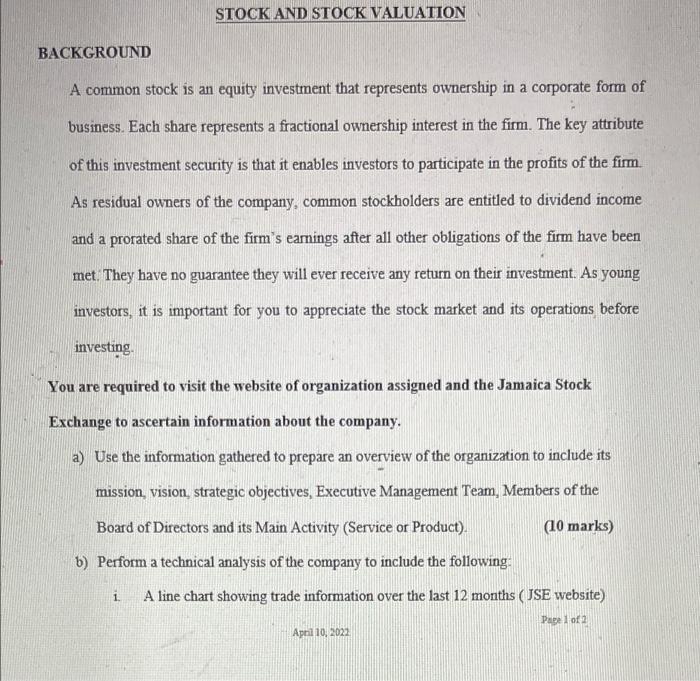 chart showing annual returns for the last ten years (JSE website) (10