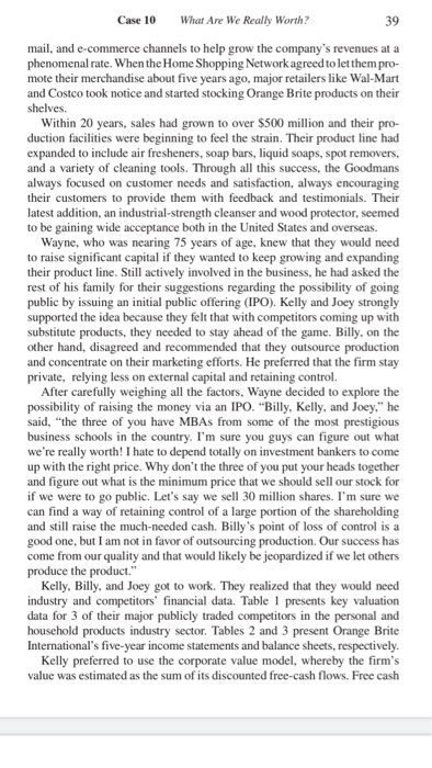 10 Valuation of Common Stock What Are We Really Worth? When Wayne