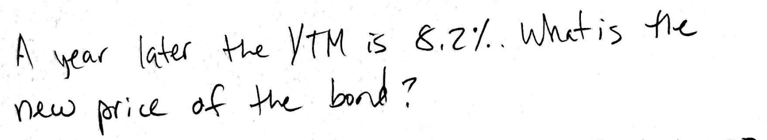 I may understand it completely. You purchase a $000 face value bond