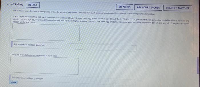  7. [-12 Points DETAILS MY NOTES ASK YOUR TEACHER PRACTICE ANOTHER