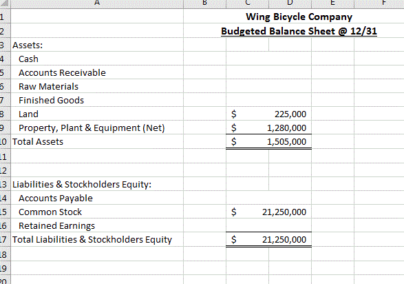 are to prepare all operations budgets, financial budgets and schedules for a