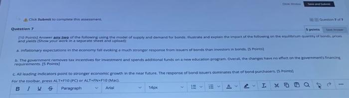 please quickly Answer any two of the following using the model of