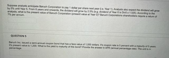  need both solution as soon as possible plz Suppose analysts anticipate