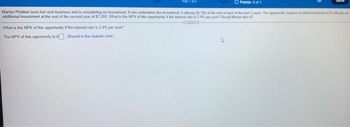 onof 12 points Part 12 Points of 1 Marian Plunkot owns her