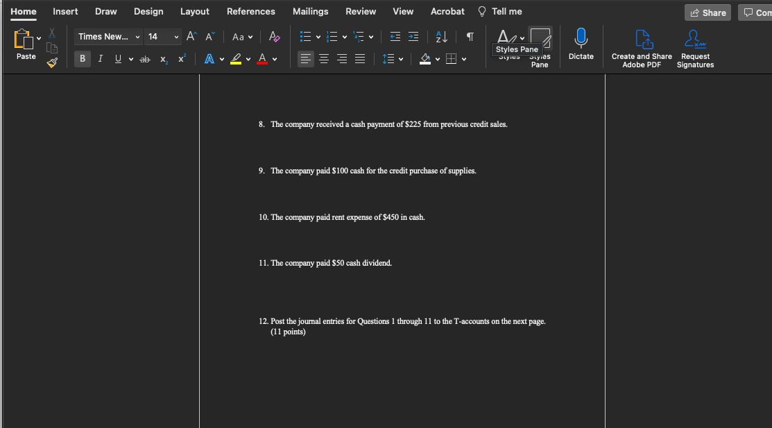 LS Paste BIU , ab x X Av Av Dictate Styles Styles