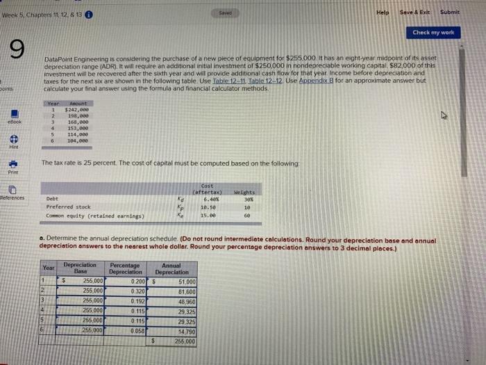 please show me the breakdown how to get this answer. Per my