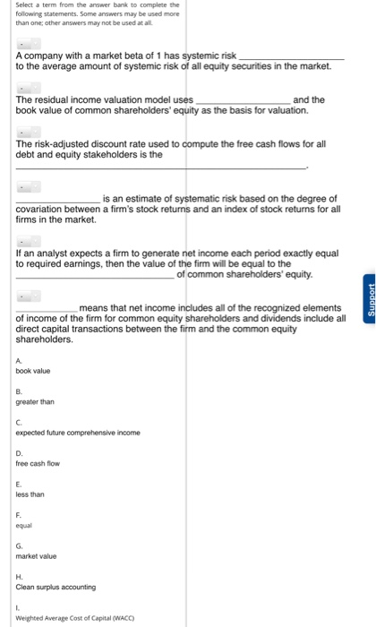  please help. thank you : ) Select a term from the