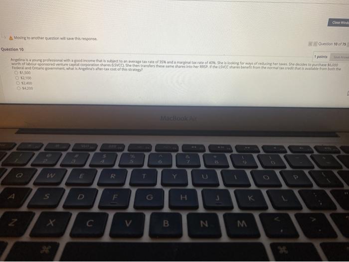 for ways of reducing her. She decides to purchase $6.000 worth of