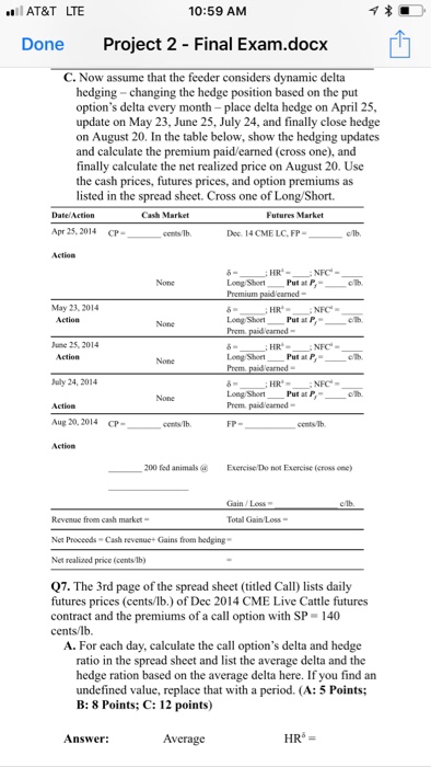  AT&T LTE 10:59 AM Done Project 2 Final Exam.doc)x C. Now
