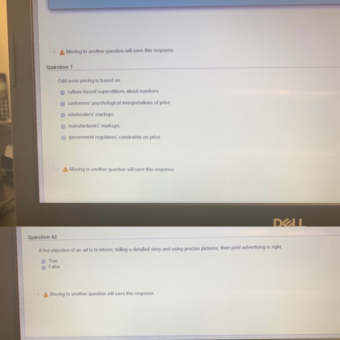  Moving to another question will save this response Question 7 Odd-even