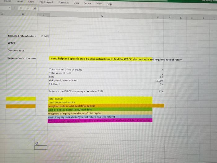 i am having so much trouble finding the WACC IF YOU CAN