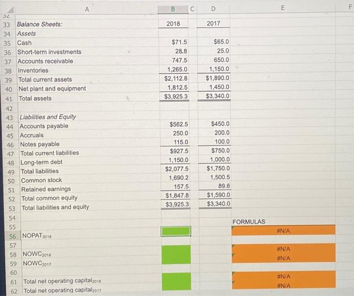 analysis to answer the questions below. X Onen spreadsheet a. What is