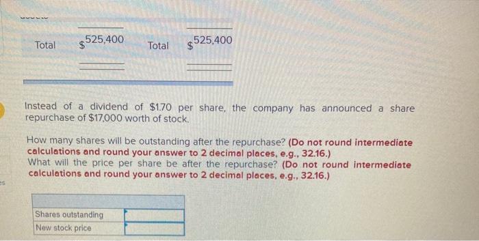 value terms. There are 10,000 shares of stock outstanding. Market Value Balance