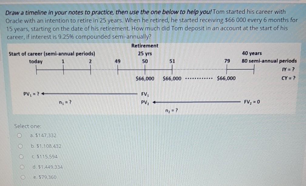  Draw a timeline in your notes to practice, then use the