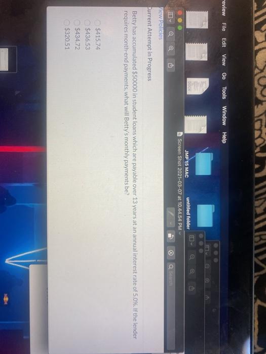 a 1044.34 PM The current market value of a home is $208000