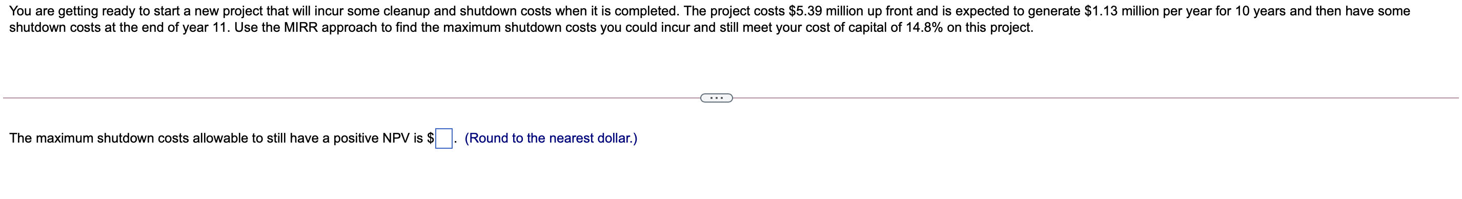 You are getting ready to start a new project that will