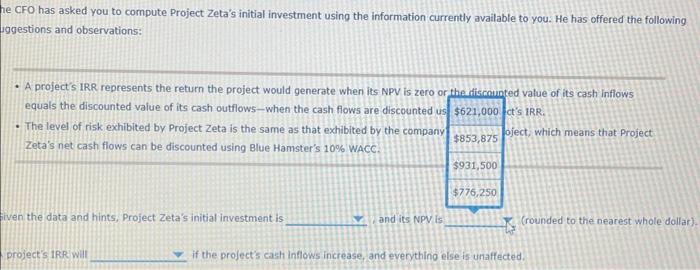 case of Blue Hamster Manufacturing Inc: Last Tuesday, Blue Hamster Manufacturing Inc.