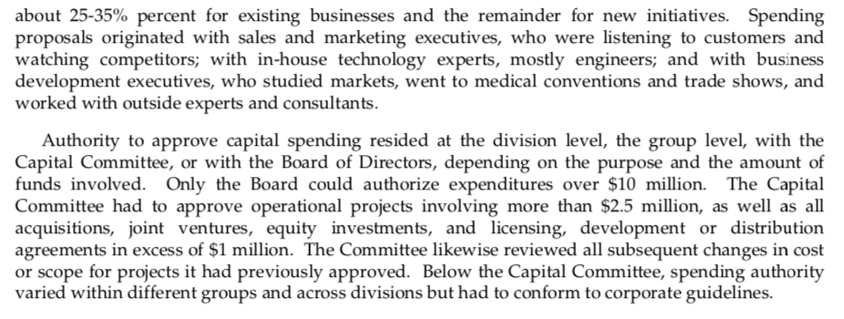 could be obtained. More broadly, they embodied a proposal and approval process