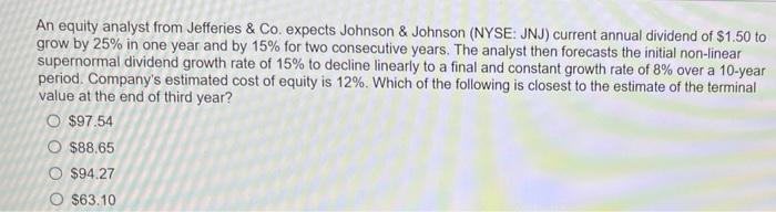  An equity analyst from Jefferies & Co. expects Johnson & Johnson