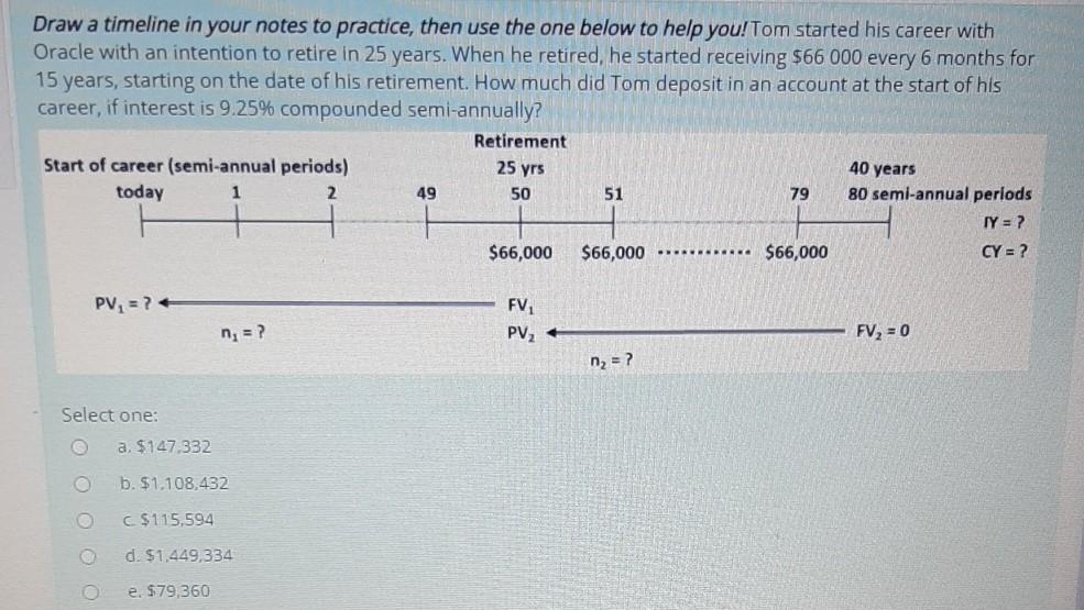  Draw a timeline in your notes to practice, then use the